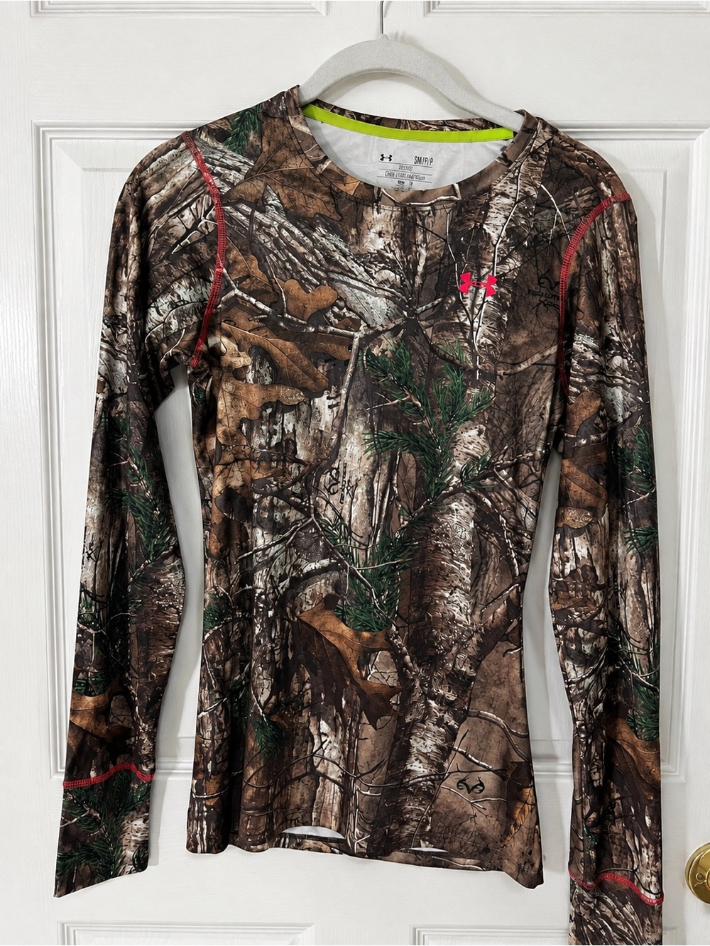 Under Armour Women's Camo Long-Sleeve Performance Tee - Brown/Green